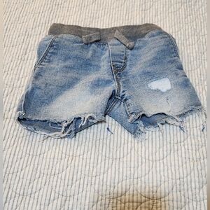 Distressed Jeans Shorts